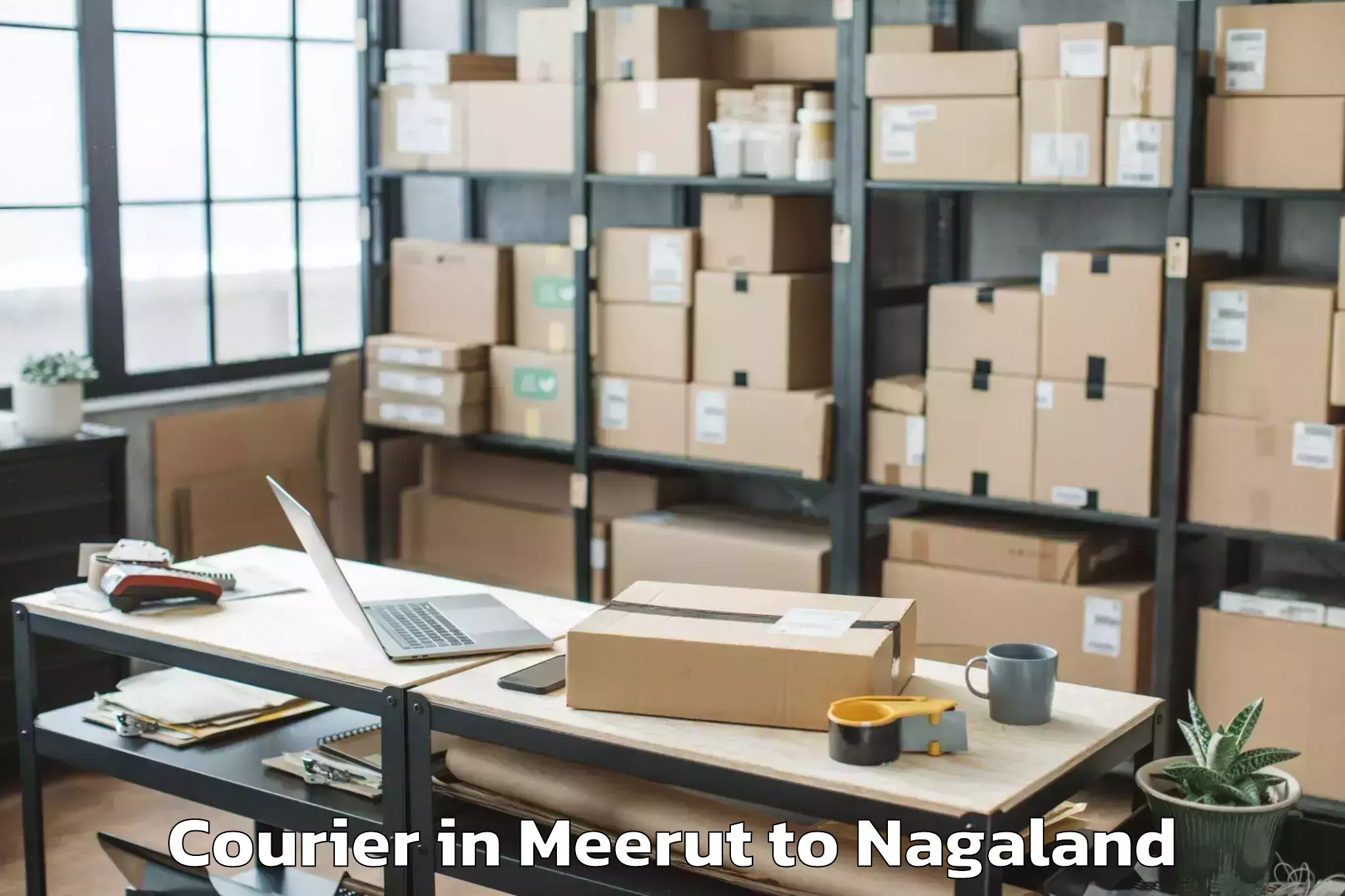 Book Meerut to Noksen Courier Online